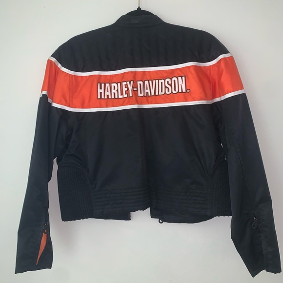 Size Large - Women’s Vintage Harley Davidson Motorcycle Racing Jacket - Picture 9 of 9